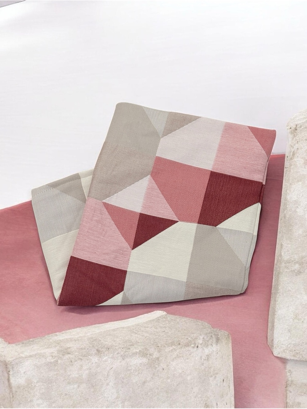 IKEA Svartho (20x20”) Geometric Patchwork Throw Pillow Cover